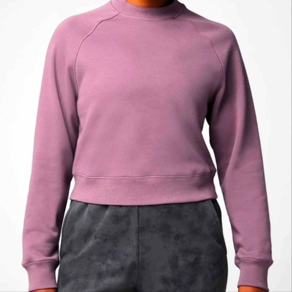 🍄2/$30 - Fabletics Cozy Fleece Raglan Sweater Mock Turtle Neck Pockets! Medium
